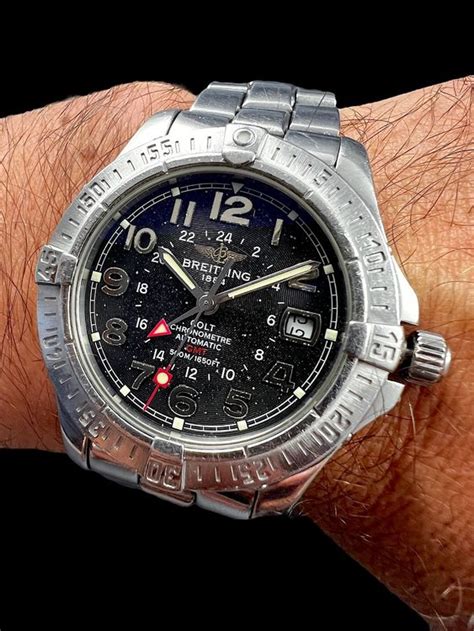 breitling datum verzetten|Breitling gmt chronological order.